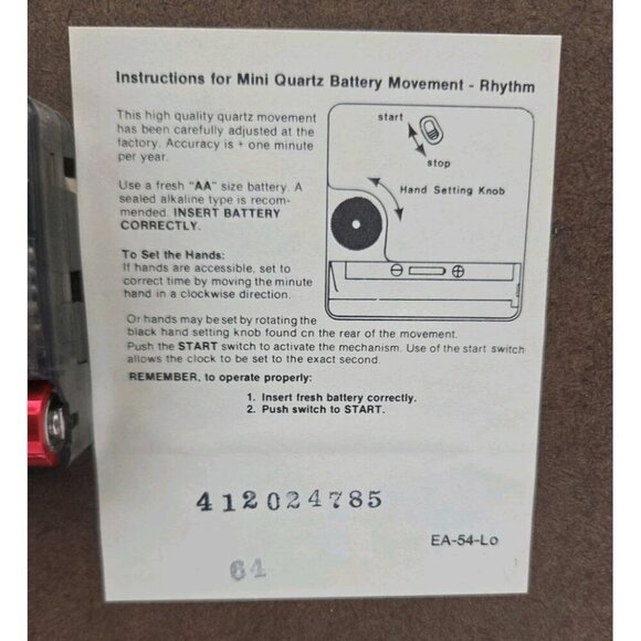 Ethan Allen Wooden Clock Brass Accents Roman Numerals Quartz Made In USA - Picture 10 of 16